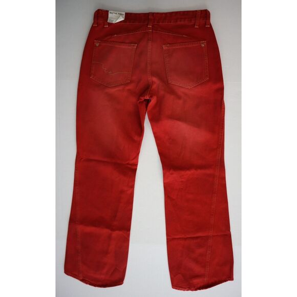 We The Free x FP OB2152895 Women Sz 29 Red Carnivale Low Rise Bootcut Jeans - Picture 2 of 10